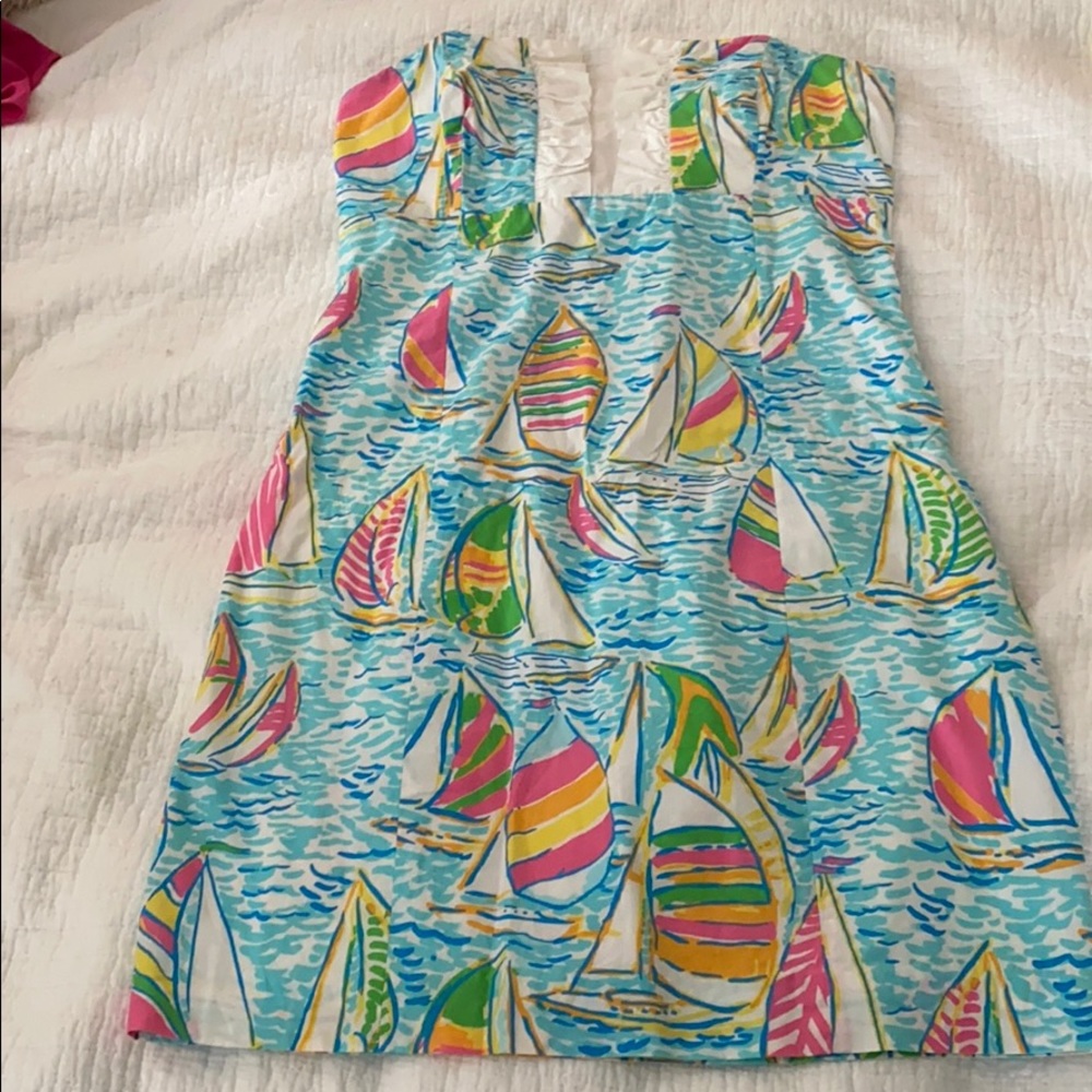 Lilly Pulitzer You Got A Regatta Strapless Dress